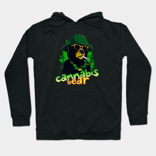Cannabis Black Bear Hoodie
